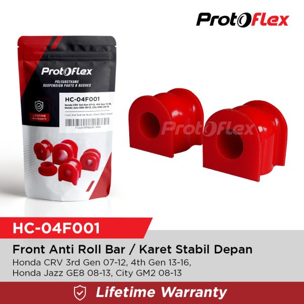 Protoflex Karet Stabil Depan Honda CRV Gen 3 Gen 4 07-17 Jazz GE8 City GM2