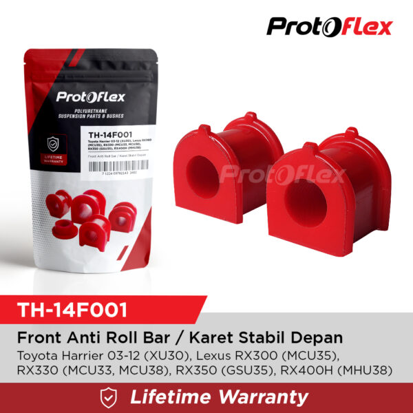 Protoflex Bushing Karet Stabil Stabil Depan Harrier 03-12 Lexus RX330 350