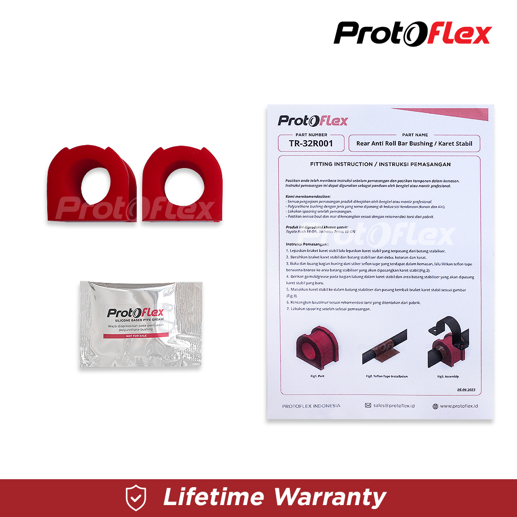 Protoflex Bushing Karet Stabil Belakang All New Rush Terios 18-ON - Image 4