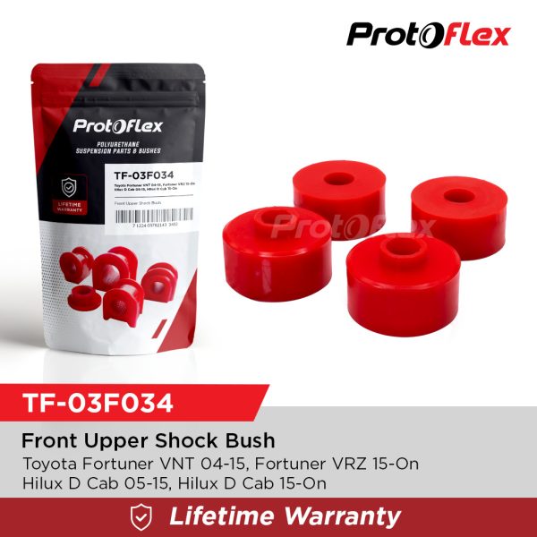 Protoflex Bushing Shock Depan Atas Fortuner 04-ON Hilux Vigo Revo DCab 05-ON