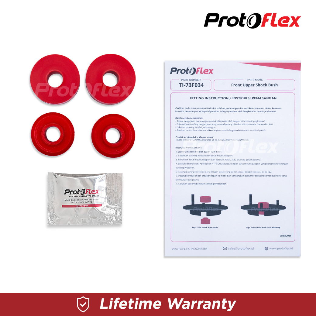 Protoflex Bushing Shock Depan Atas Toyota Innova 04-22 Hilux Vigo Revo Scab 06-ON - Image 5