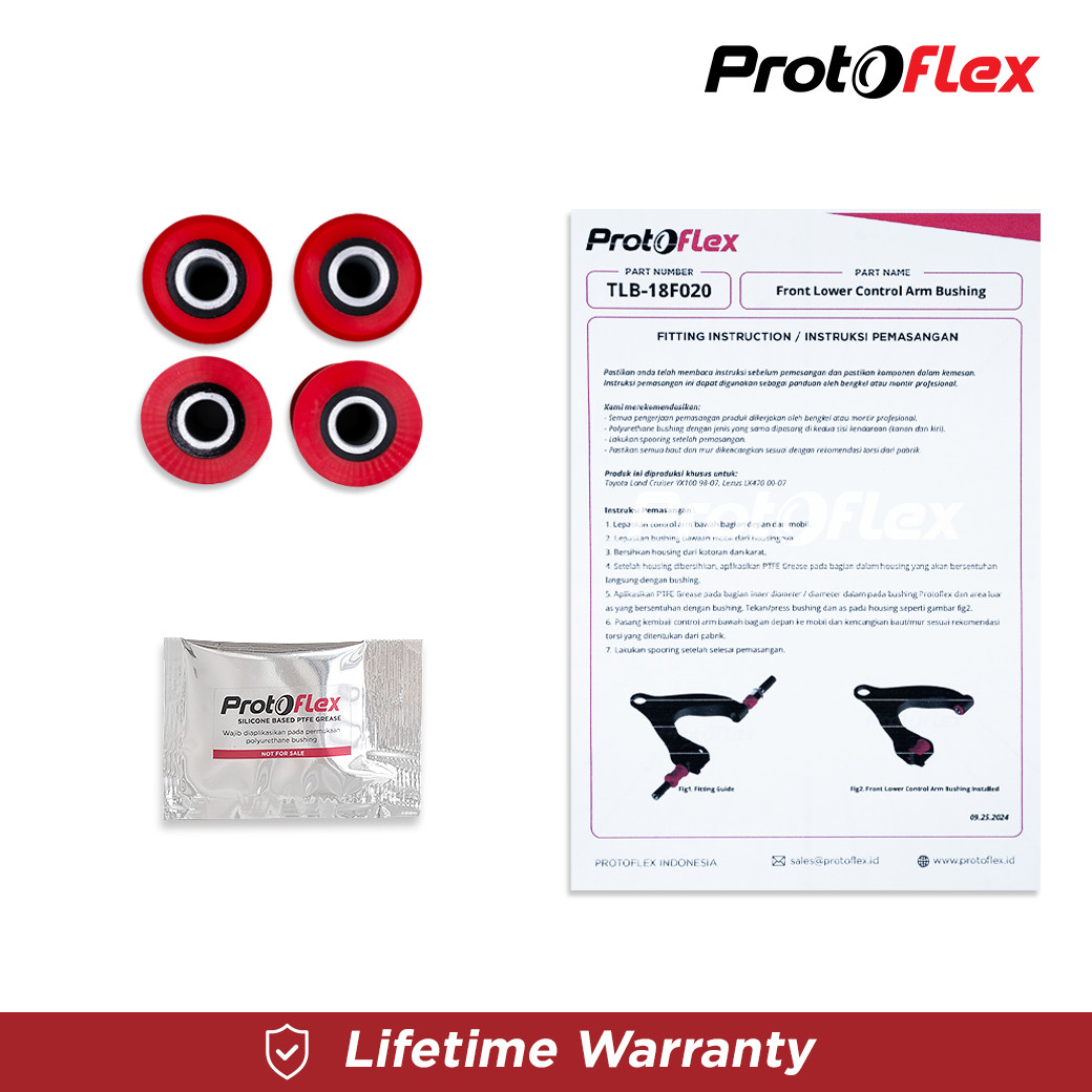 Protoflex Front Lower Control Arm Bushing Toyota Land Cruiser VX100 98-07 - Image 4