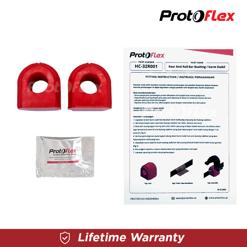 Protoflex Bushing Karet Stabil Belakang Honda CRV Gen 5 18-23 - Image 4