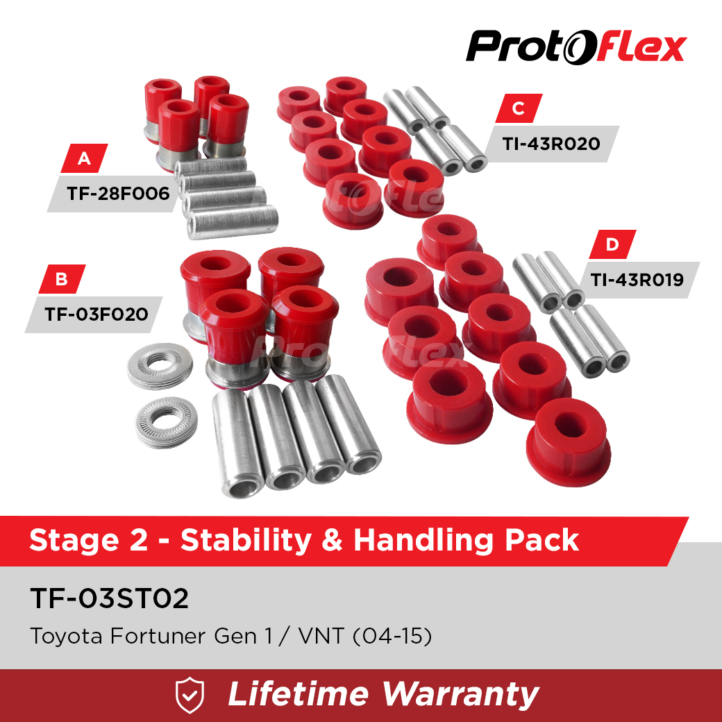 Protoflex Stage 2 Stability & Handling Pack Fortuner Gen 1 VNT 04-15