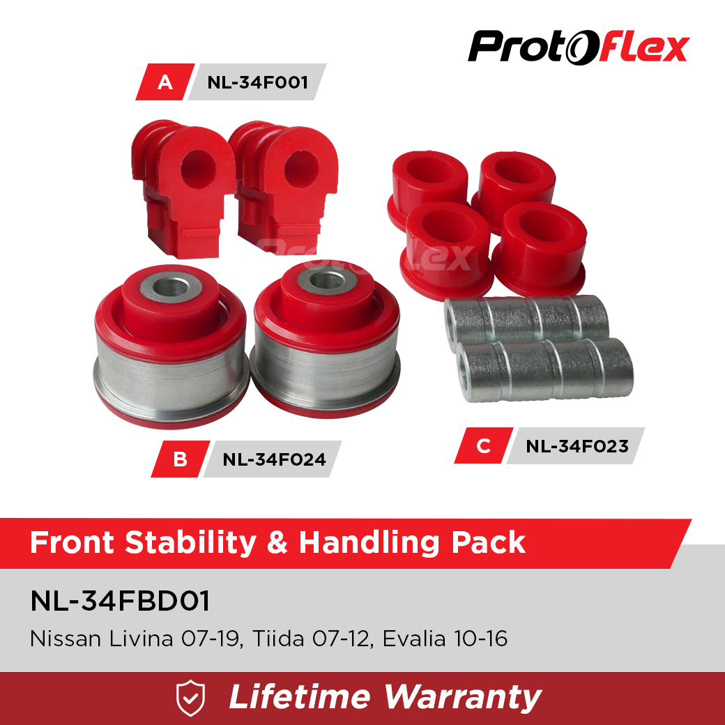 Protoflex Front Stability & Handling Pack for Livina 07-19 Tiida Evalia