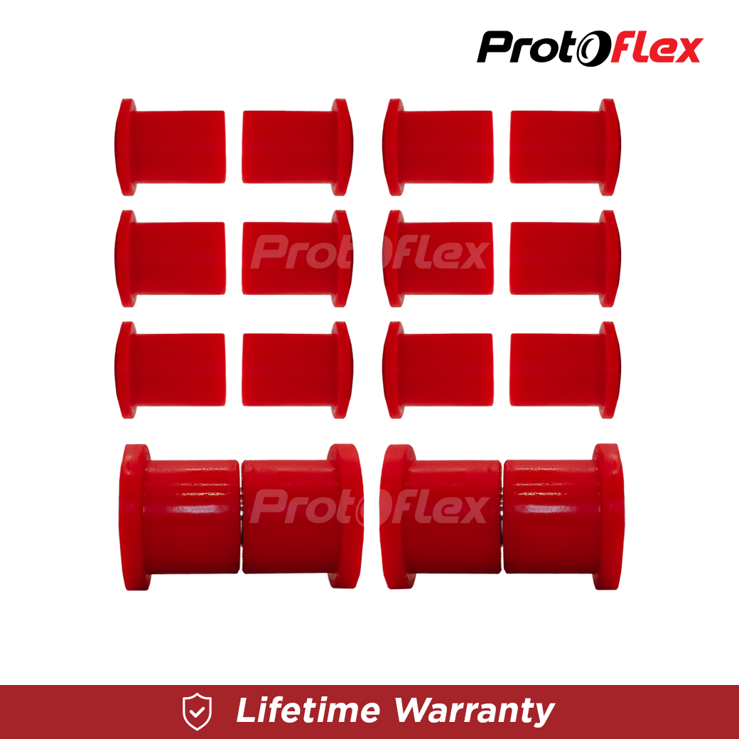 Protoflex Front Leaf Spring Bushing Set / Karet Per Daun Depan Set Jeep ...