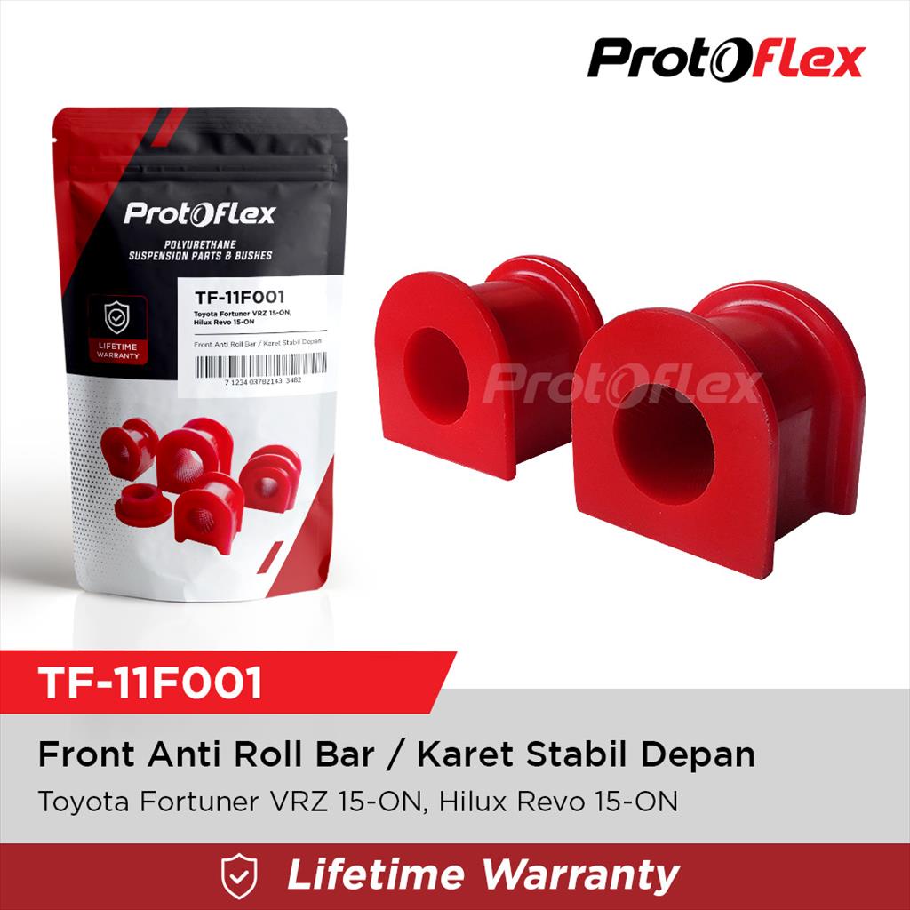 Protoflex Bushing Karet Stabil Depan Toyota Fortuner VRZ 15-ON, Hilux Revo Dcab