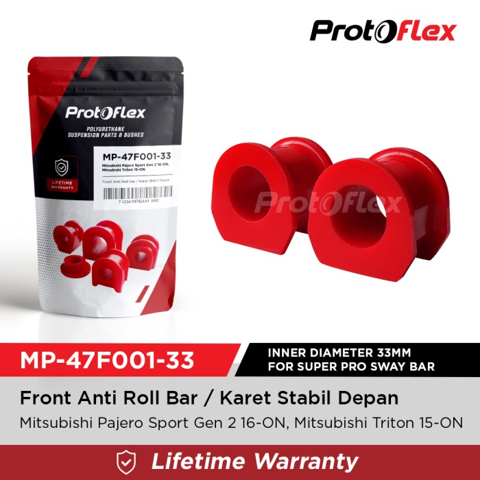 Protoflex Karet Stabil Depan All New Pajero Sport 16-ON ID 33mm