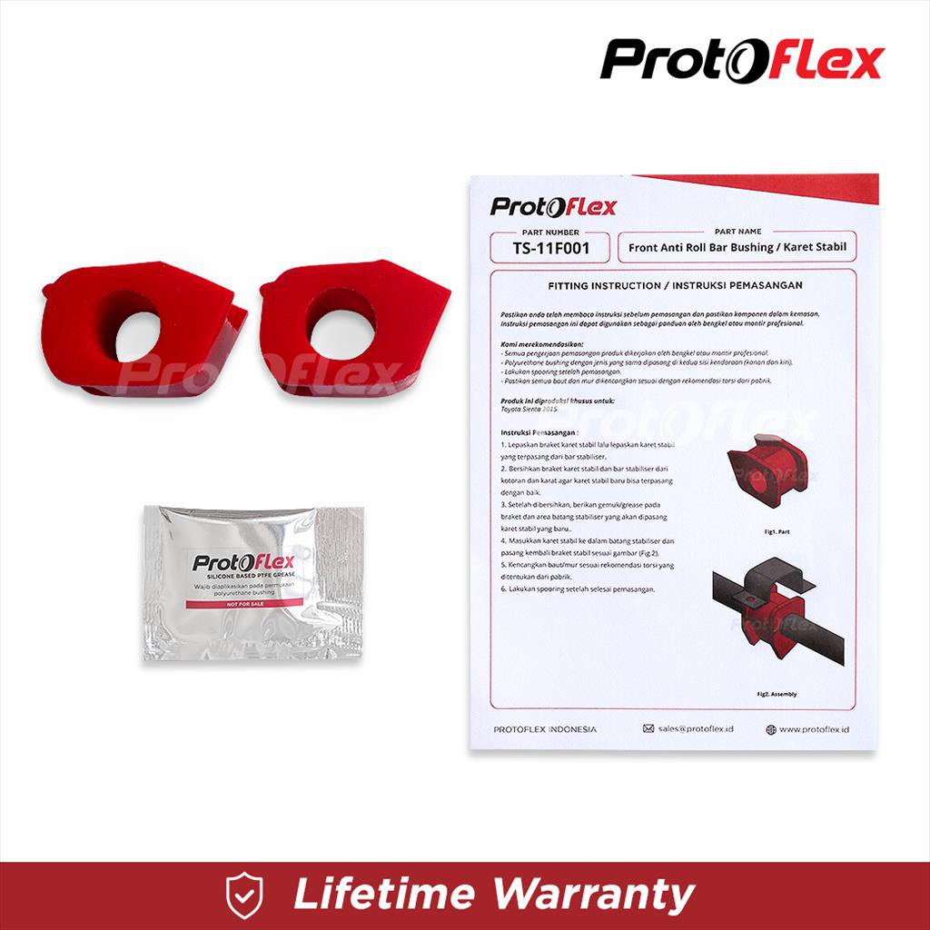 Protoflex Bushing Karet Stabil Depan Toyota Sienta Gen 2 15-22