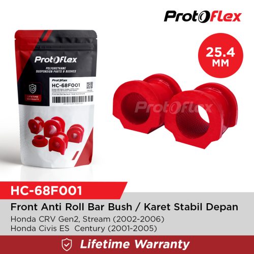 Protoflex Karet Stabil Depan Honda CRV Gen 2, Stream, Civic ES Century 25.4mm