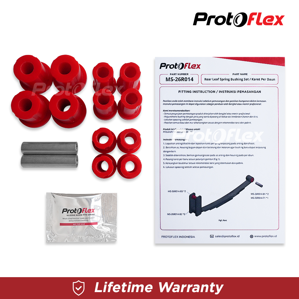 Protoflex Karet Per Daun Set Strada Triton L200 Gen 4 (05-15)