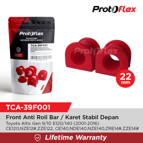 Protoflex Bushing Karet Stabil Depan Toyota Altis Gen 9/10 E120/140 01-16 (22mm)
