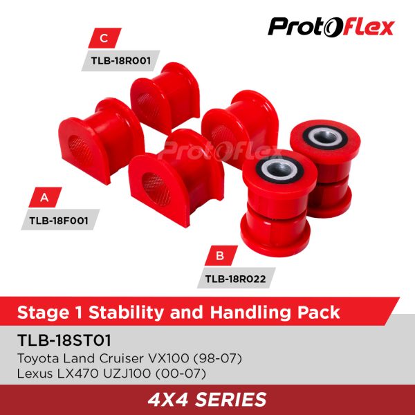 Protoflex Stage 1 Pack for Land Cruiser 100 Series (98-07) / Lexus LX470 UZJ100 (00-07)