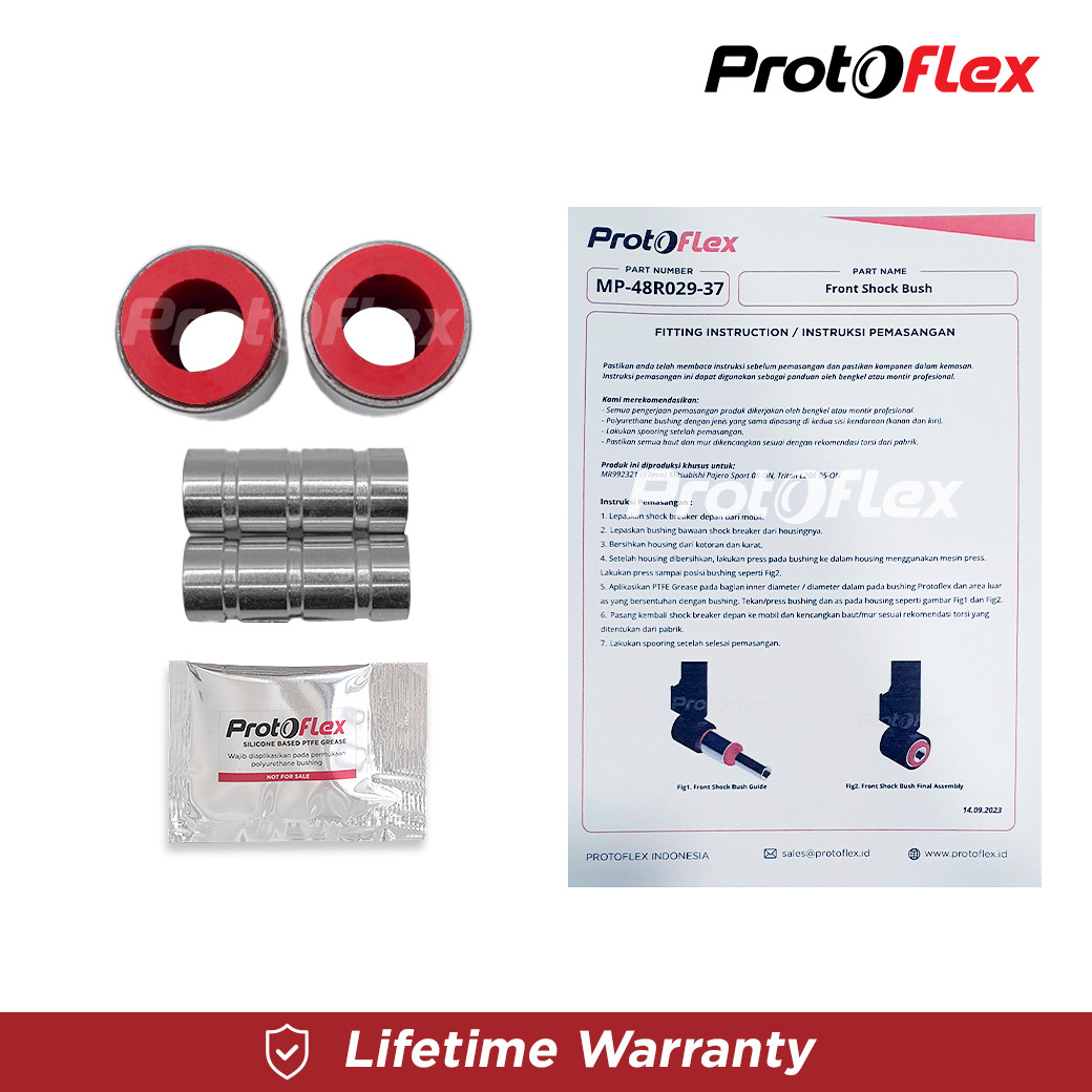 Protoflex Bushing Shock Depan Bawah 37mm Mitsubishi Pajero Sport / Triton - Image 4