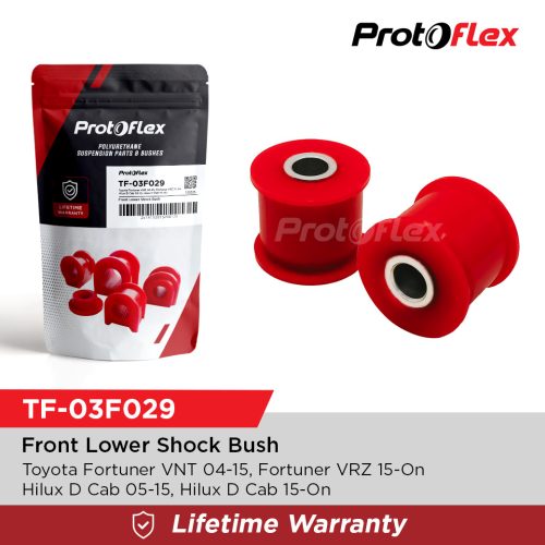 Protoflex Front Lower Shock Bush Toyota Fortuner 04-ON Hilux DCab 05-ON