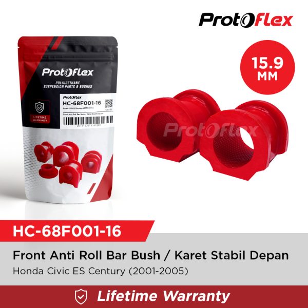 Protoflex Karet Stabil Depan Honda Civic ES Century (2001-2005) 15.9mm