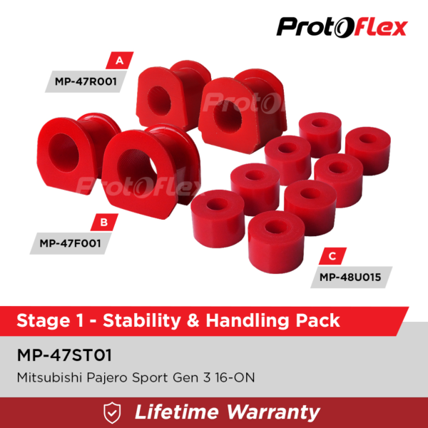 Protoflex Stage 1 Stability & Handling Pack for All New Pajero Sport